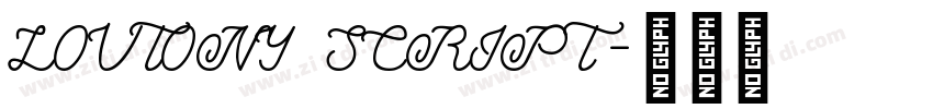 LOVTONY SCRIPT字体转换